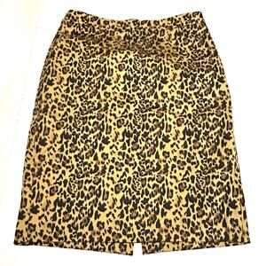 J.Crew Reimagined No. 2 Pencil Skirt Animal Print Career Women's 6